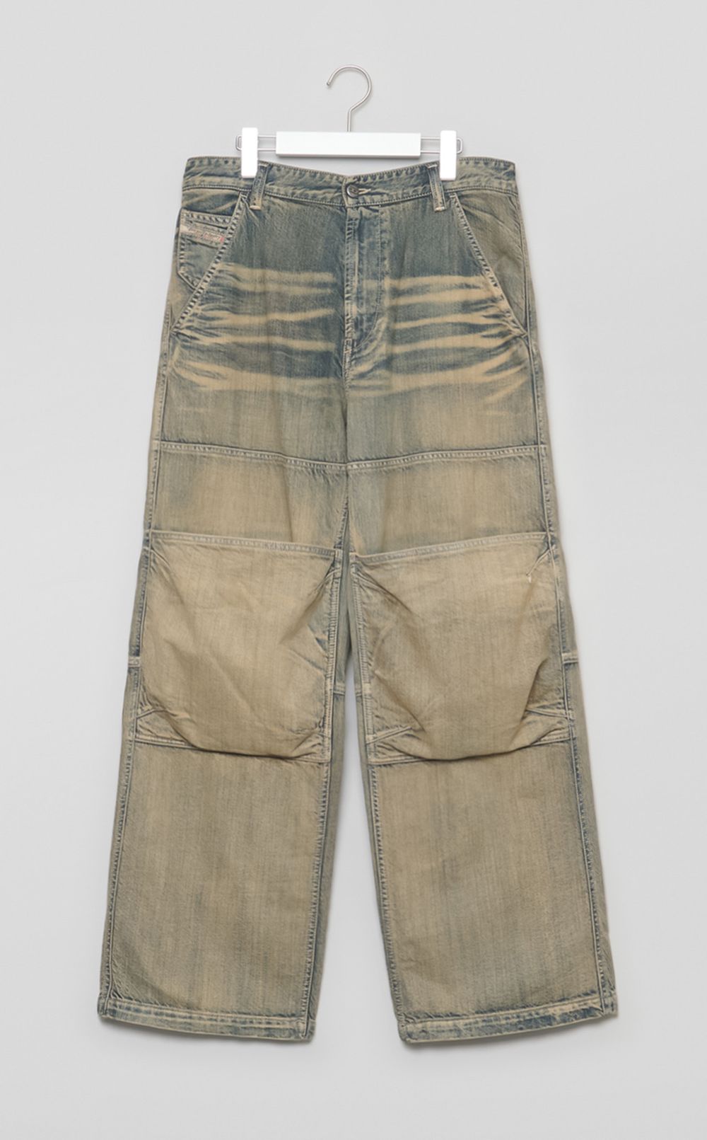 ニーポケットフェードデニムパンツ