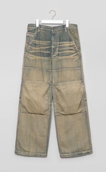 ニーポケットフェードデニムパンツ