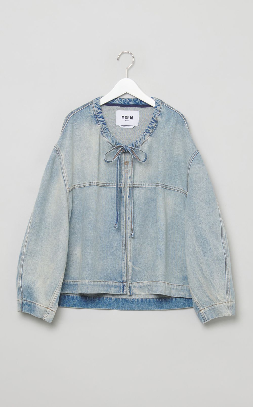 リボンデニムジャケット