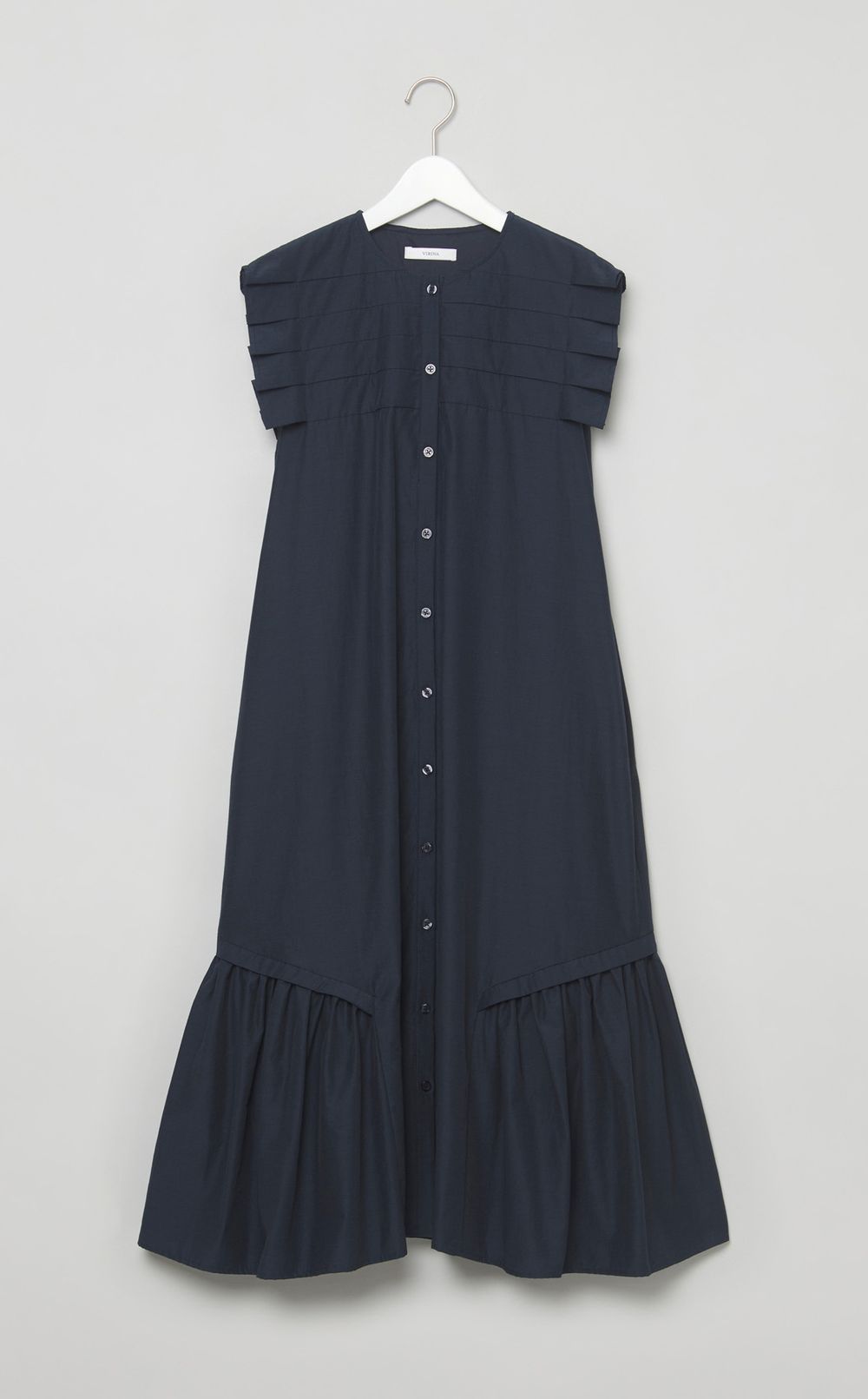 プリーツスリーブジレワンピース