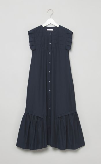 プリーツスリーブジレワンピース