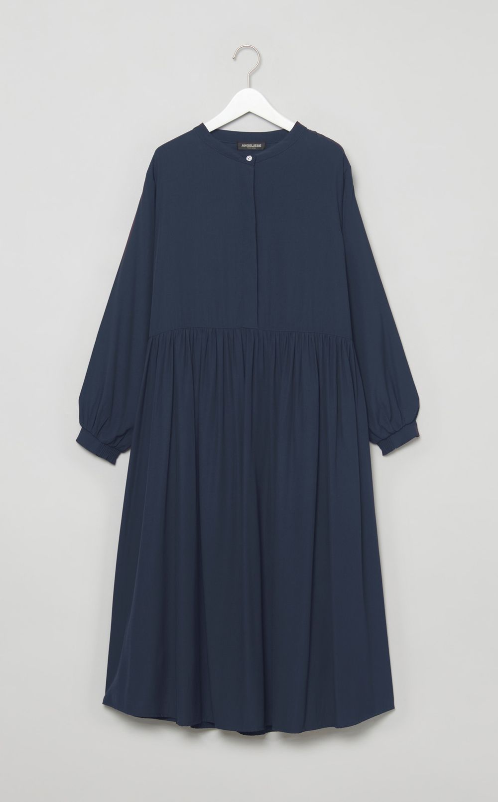 ウエスト切替ギャザーワンピース