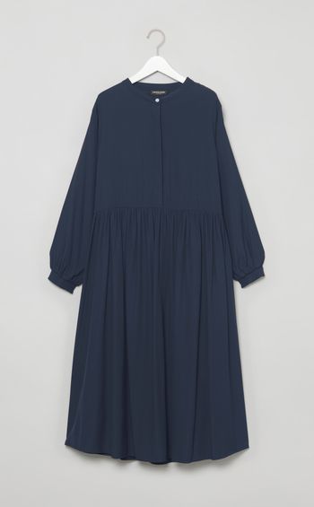 ウエスト切替ギャザーワンピース