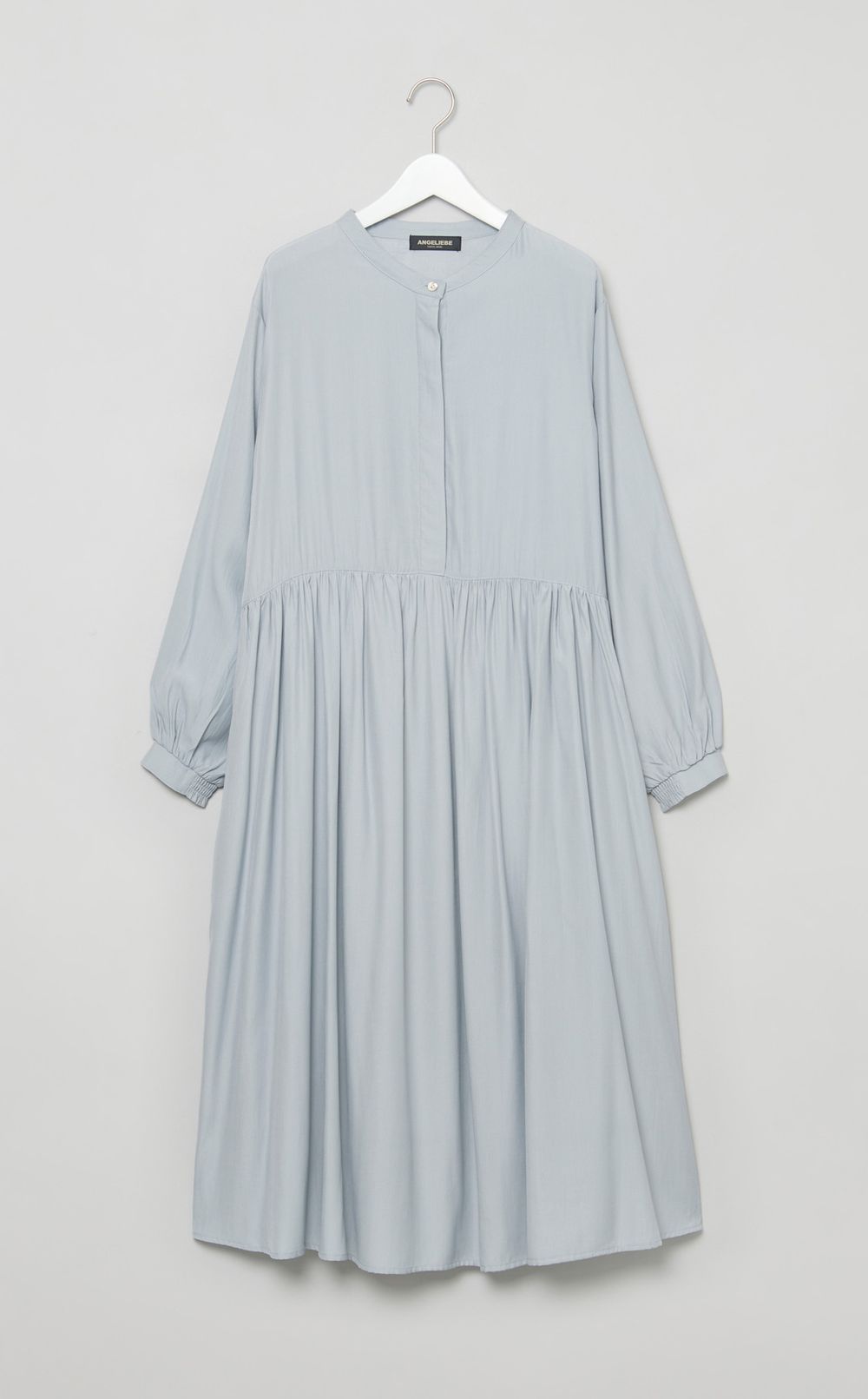 ウエスト切替ギャザーワンピース