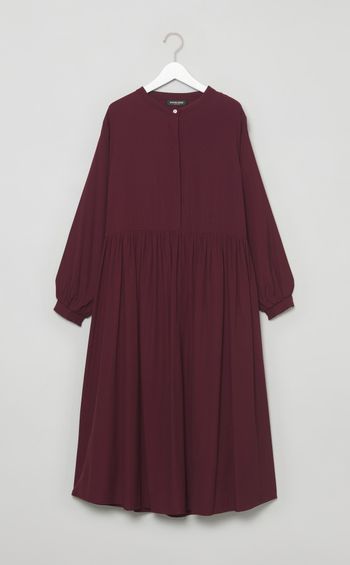 ウエスト切替ギャザーワンピース