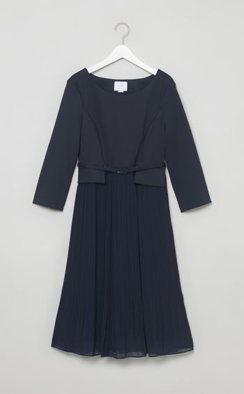 Sophian切替プリーツスカートワンピース