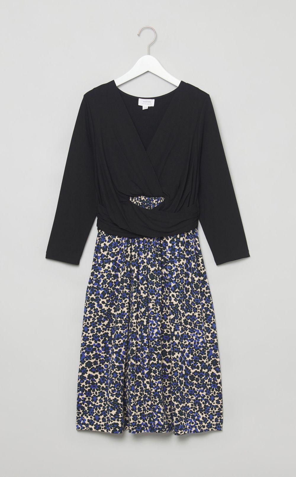 Kennaフラワープリント切替ワンピース