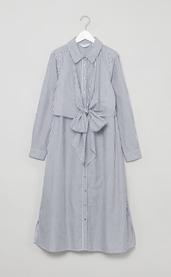 ARIANNAストライプシャツワンピース