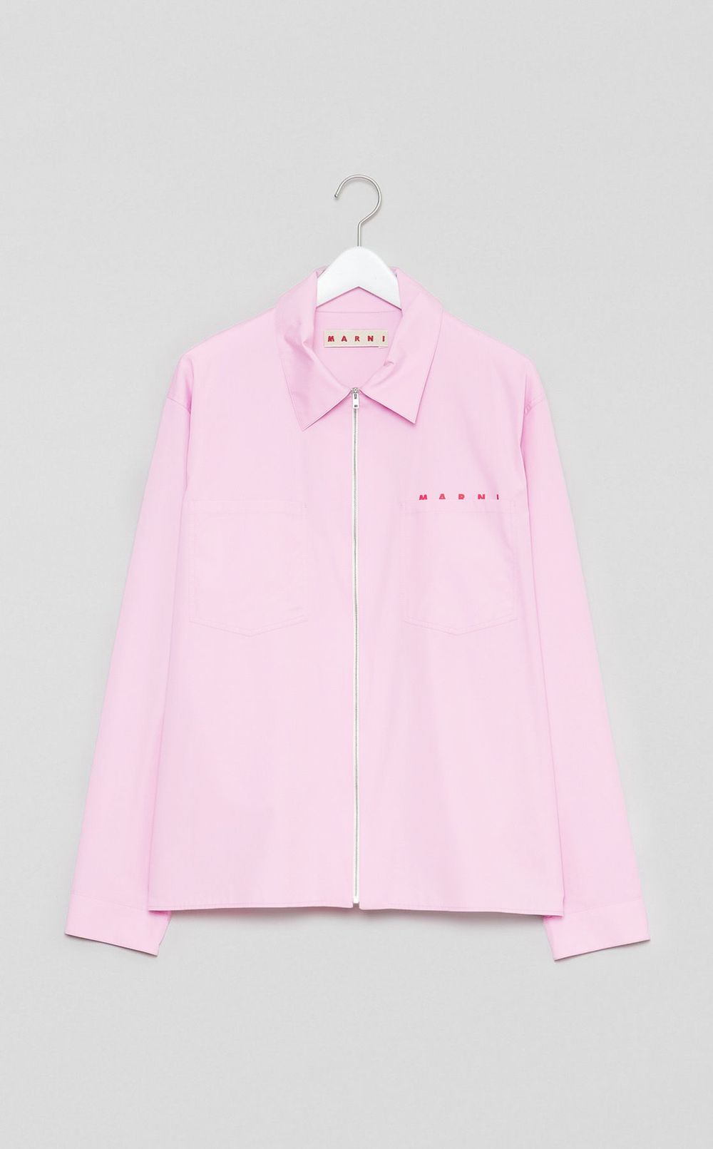 ロゴジップアップシャツ