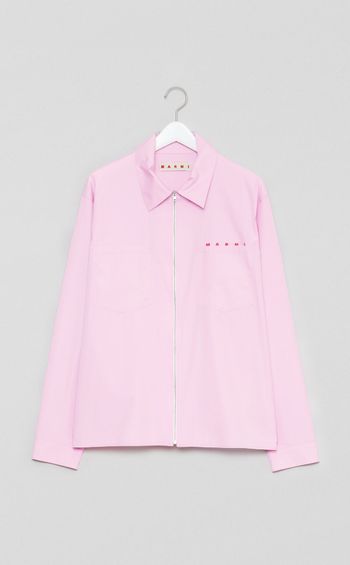 ロゴジップアップシャツ