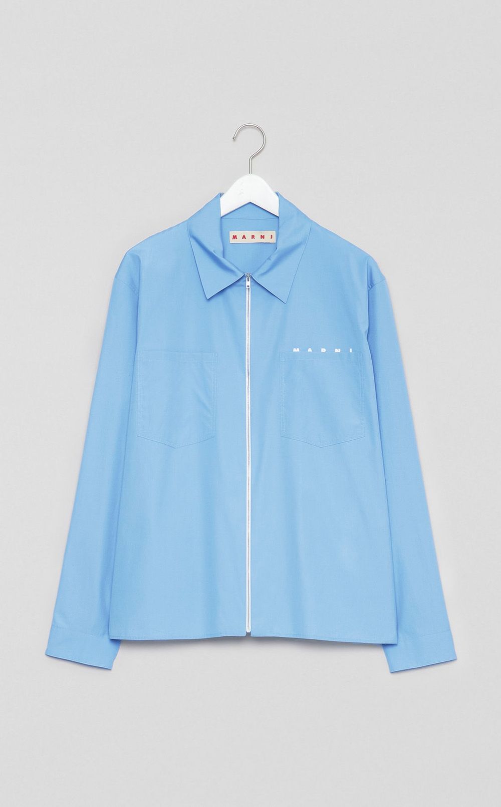 ロゴジップアップシャツ