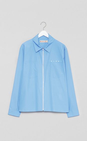 ロゴジップアップシャツ