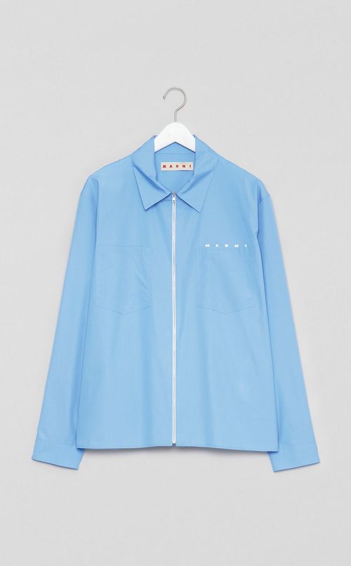 ロゴジップアップシャツ