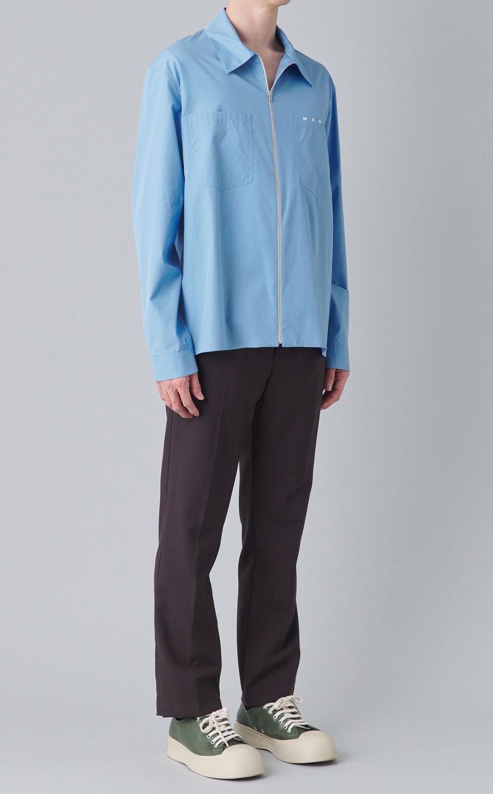 ロゴジップアップシャツ