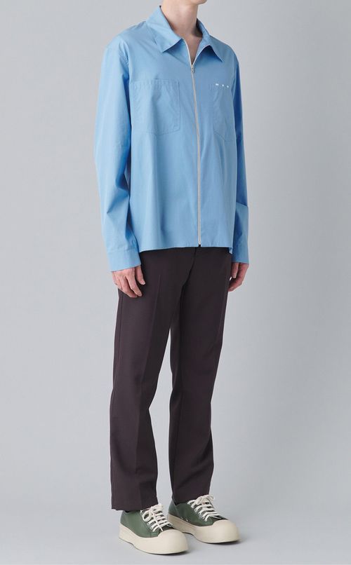 ロゴジップアップシャツ