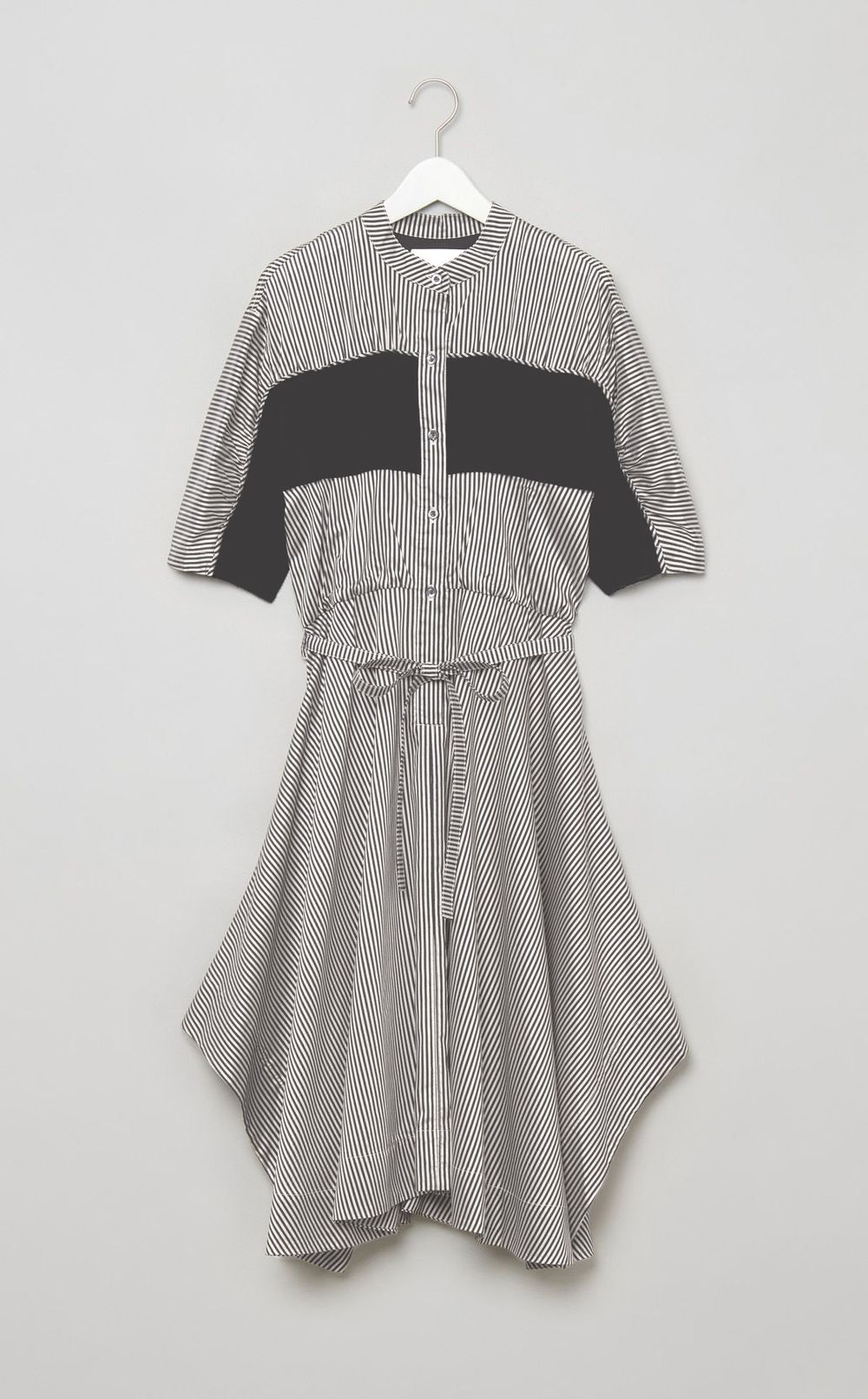 ストライプバンドカラーワンピース