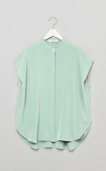 マイクロクレープハーフスリーブシャツ