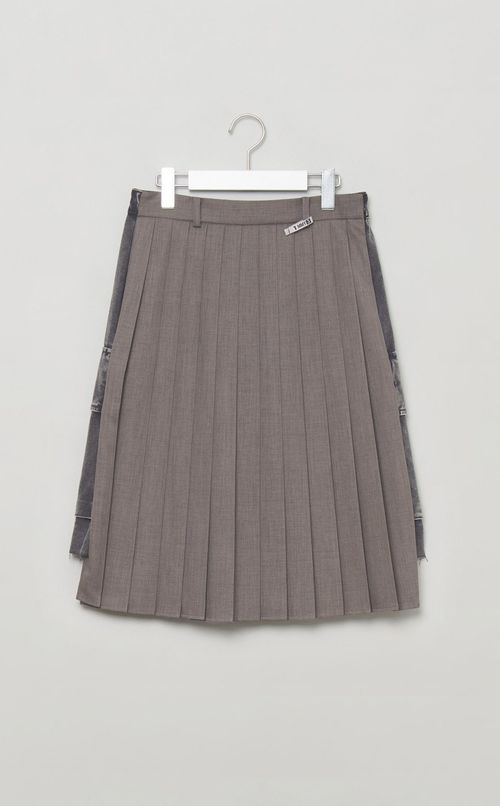 カーゴプリーツコンバインスカート