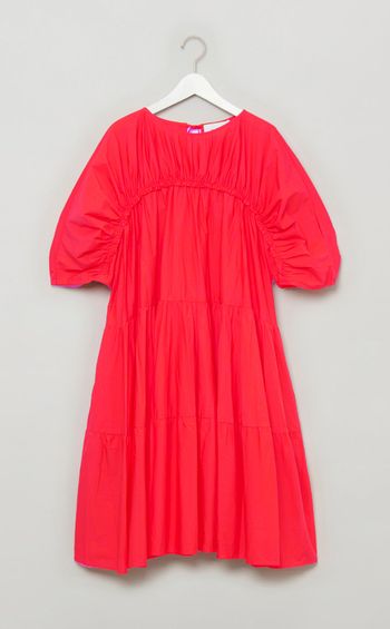 Inesギャザーワンピース