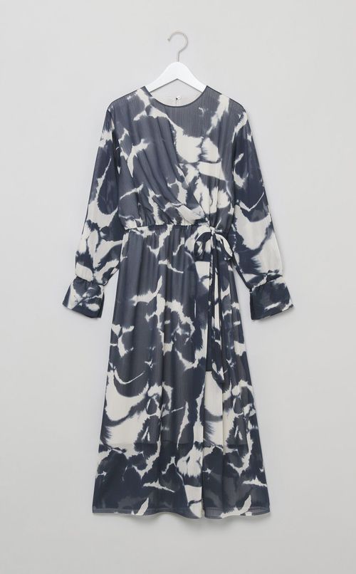 楊柳プリントワンピース