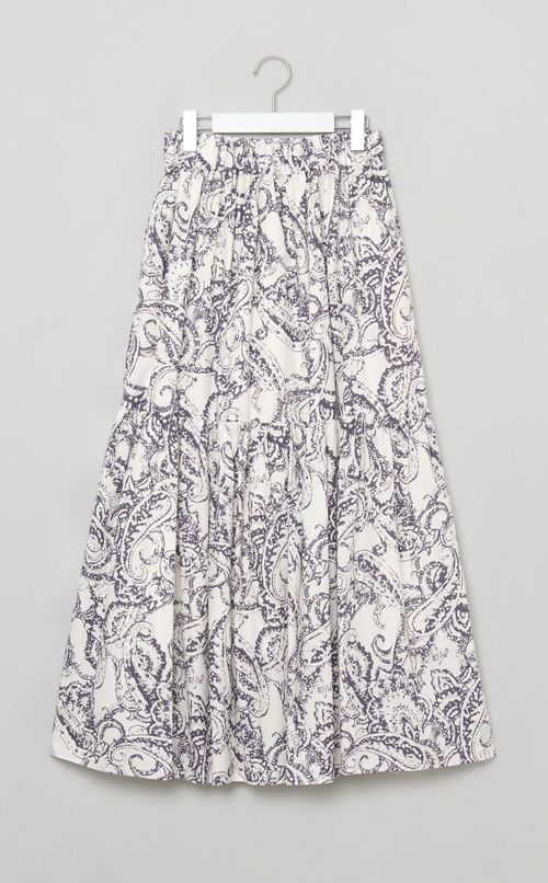 ペイズリープリントロングスカート