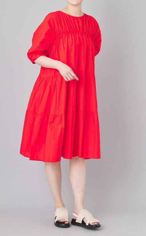 Inesギャザーワンピース