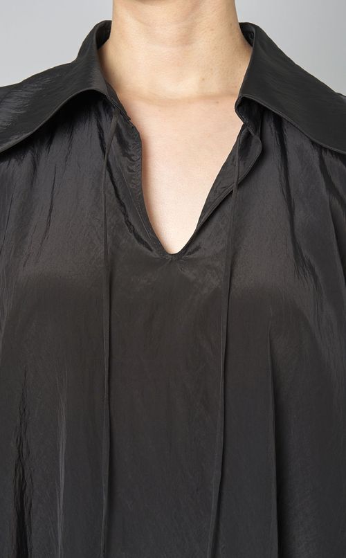 ワッシャースキッパーロングワンピース