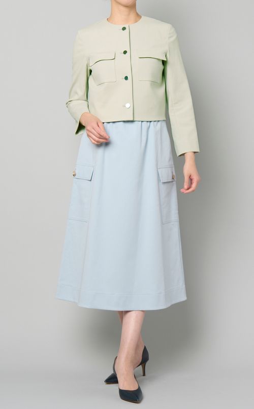 メタルボタンカラーレスジャケット