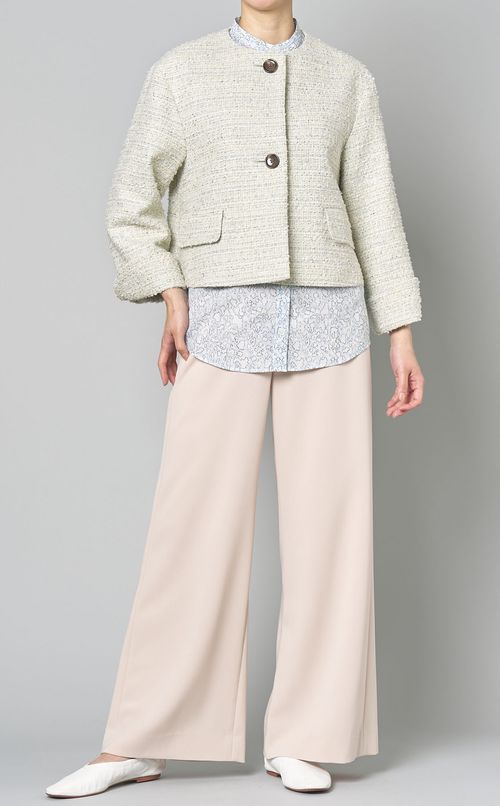 ツイードクロップドジャケット