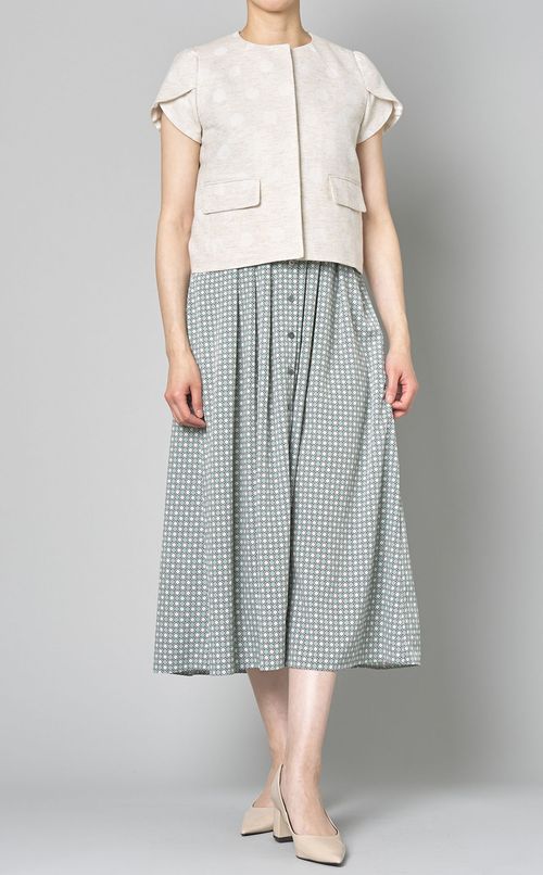 ドットジャガードショートジャケット