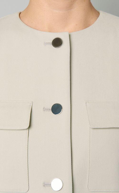 メタルボタンカラーレスジャケット