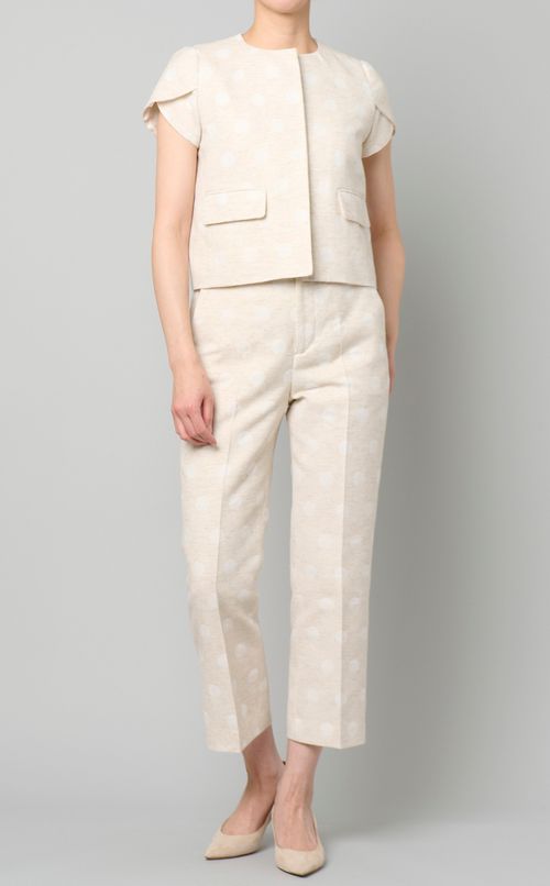 ドットジャガードショートジャケット