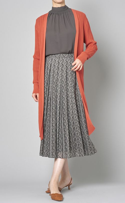 ジオメトリックプリーツスカート