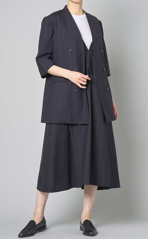 ピントライプサマーウールジャケット