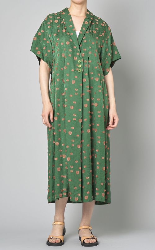 ジャガードショートスリーブワンピース