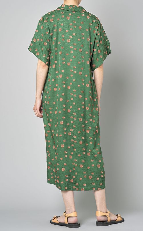 ジャガードショートスリーブワンピース