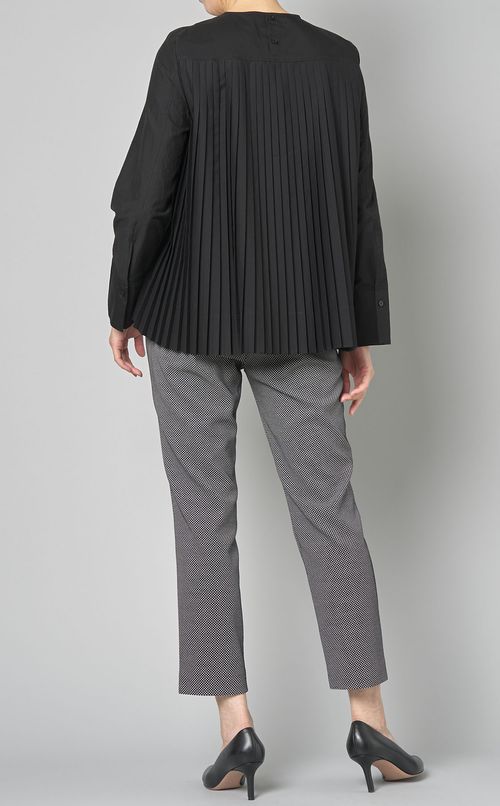 コットンバッグプリーツブラウス