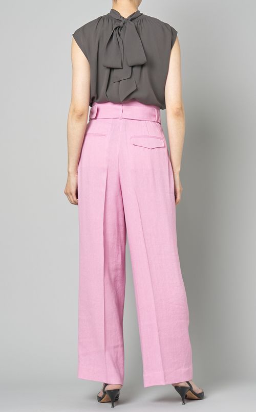 ハイウェストベルテッドワイドパンツ