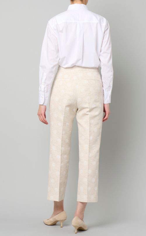 ドットジャガードストレートパンツ