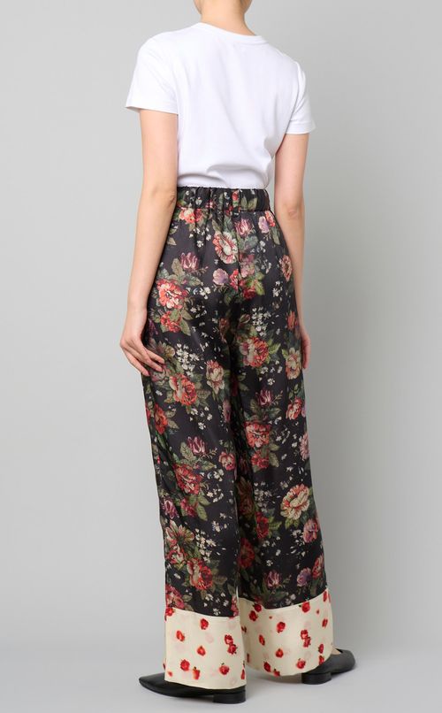 プリントミックスイージーパンツ