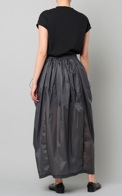 ナイロンシアーギャザースカート