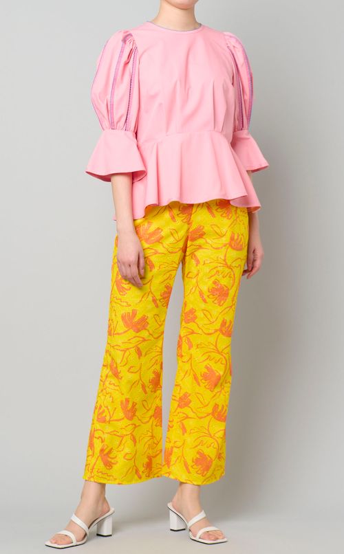 ピコフリルステッチブラウス