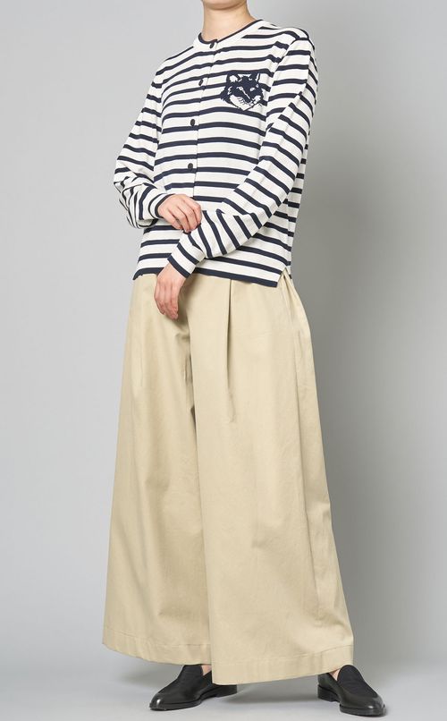 クロップドボーダーカーディガン