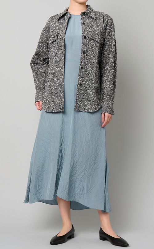 ストレッチ混ネップユーティリティシャツ