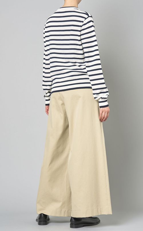 クロップドボーダーカーディガン