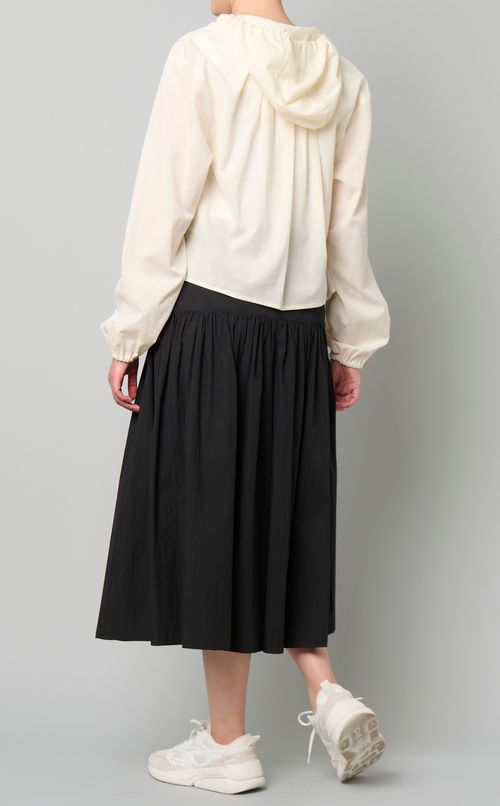 シアーシャーリングフーディブラウス