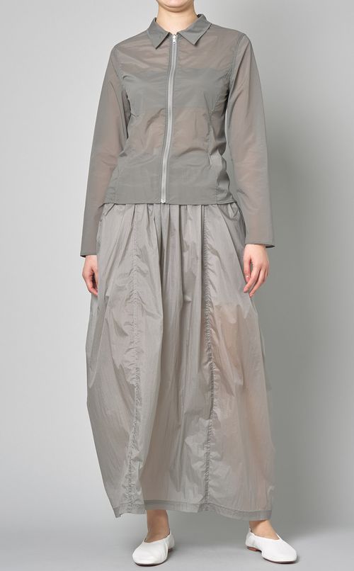 シアーナイロンジップアップシャツ