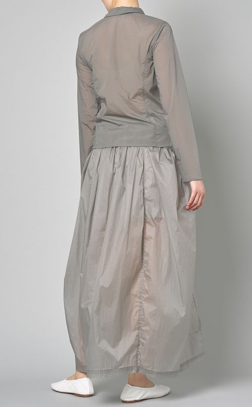 シアーナイロンジップアップシャツ