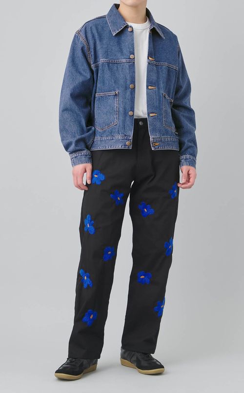 ウォッシュドデニムワークジャケット