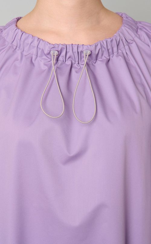 フラップポケットギャザーワンピース